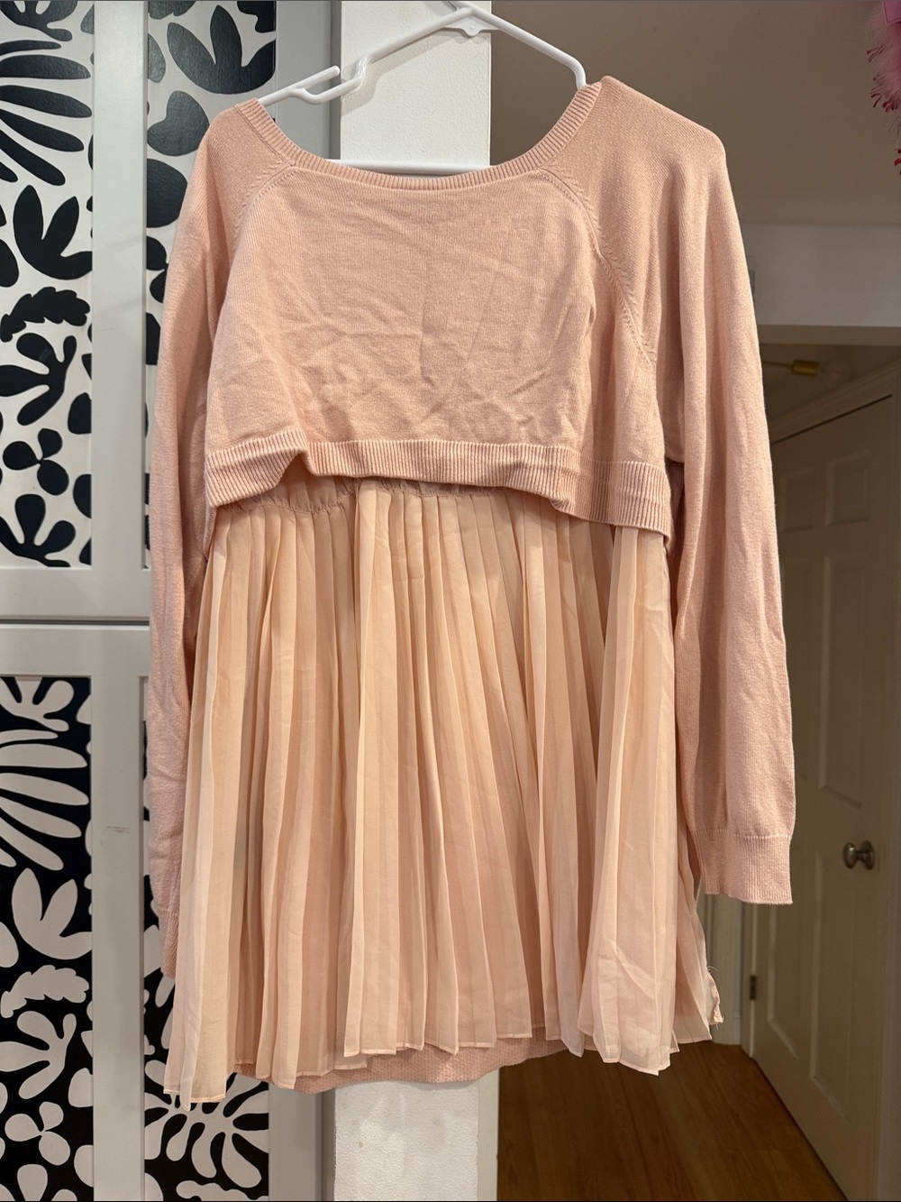 TORRID Peach Pink Pleated Knit sweater
